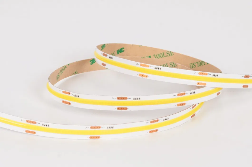 High Brightness No Dots DC24V 504LEDs Flexible COB LED Strip Light